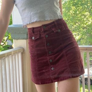 Corduroy Mini Skirt